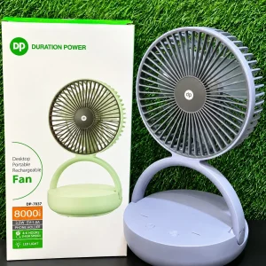 Duration Power Rechargeable Portable Fan